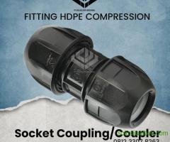 Coupler HDPE Compression Murah 20 mm - 110 mm