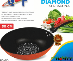 Wajan diamond anti lengket, bahan tebal dengan kualitas premium