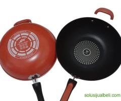 Wajan diamond anti lengket, bahan tebal dengan kualitas premium - Gambar 3