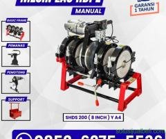 Mesin Las Pipa Hdpe SHDS 200 Y A4 - Alat Pengelas Pipa 1 1/2''-8'' Inch