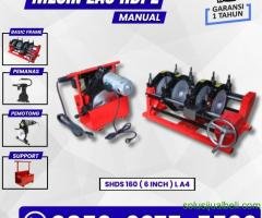 mesin las pipa hdpe Manual 160mm 4clamp ( 40-160mm)