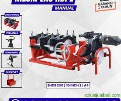 Mesin Las Pipa Hdpe Manual 250mm L 4 - Alat Pengelas Pipa Hdpe 1 1/2-8 Inch