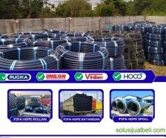 Pipa HDPE 1 1/4" 40mm Selang Pipa Compression Selang Irigasi 100m/Roll - Gambar 3
