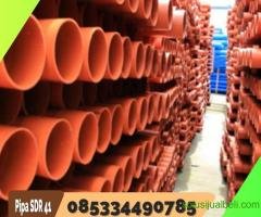 Pipa PVC Limbah SDR 41 RRJ Ukuran 8" Kabupaten Klungkung