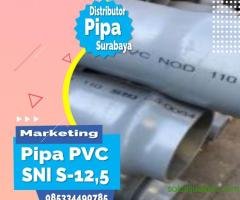 Harga Pipa PVC SNI S-12,5 RRJ Ukuran 12" Kabupaten Tabanan