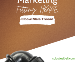 Distributor Fitting HDPE Penguin Elbow Male Thread 20mm Kota Samarinda