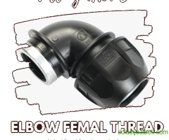 Distributor Fitting HDPE Penguin Elbow Female Thread 25mm Kabupaten Boyolali