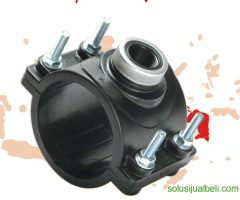 Distributor Fitting HDPE Penguin Clamp Saddle 90mmx25mm Kota Magelang