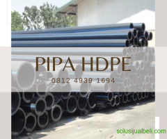 AGEN PIPA WARNA HITAM GARIS BIRU (PIPA HDPE)