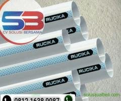 Pipa PVC Rucika Standart AW Ukuran 1/2 inch 200 meter ( 50 Batang ) - Gambar 1