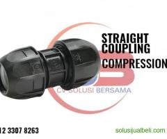 Jual Coupler/Straight Coupler/Straight Coupling HDPE (PP) Compression 25mm 3/4 inch