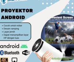 Bioskop Proyektor Mini Android HD SIBTECH 101 Resolusi hingga 4K