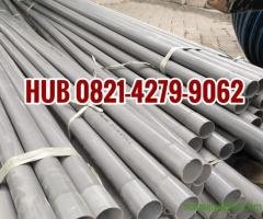 READY! PIPA PVC ELLON ABU PUTIH AW D PANJANG 4 METER