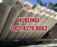 SWIPE UP! PIPA PVC ELLON PUTIH ABU AW D 4 METER READY SEMUA UKURAN