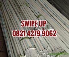 SWIPE UP! PIPA PVC RUCIKA PUTIH AW 4 METER